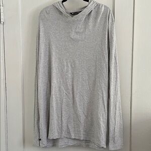 Travis Mathew Light Gray Long Sleeve Hoodie Tee
